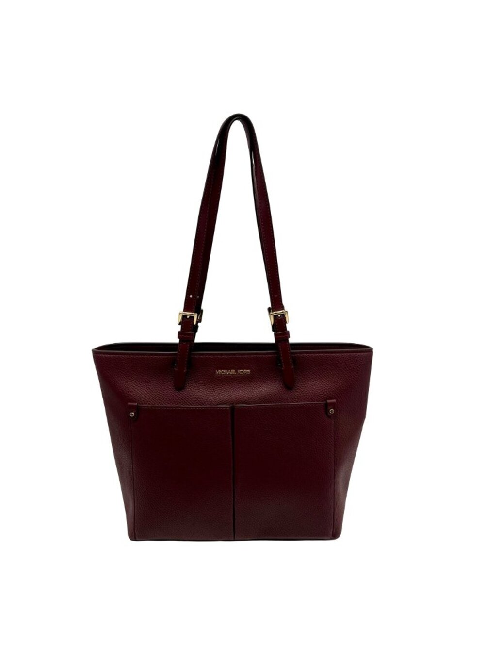 Michael Kors Purple Leather Medium Pocket tote Bag